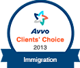 Avvo Clients Choice 2013 - Immigration - Badge