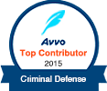 Avvo Top Contributor 2015 - Criminal Defense - Badge